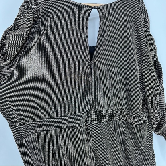 NWT Torrid Glitter Knit‎ Sweetheart Neck Jumpsuit Plus Size 30 Gold Brown - Picture 14 of 14